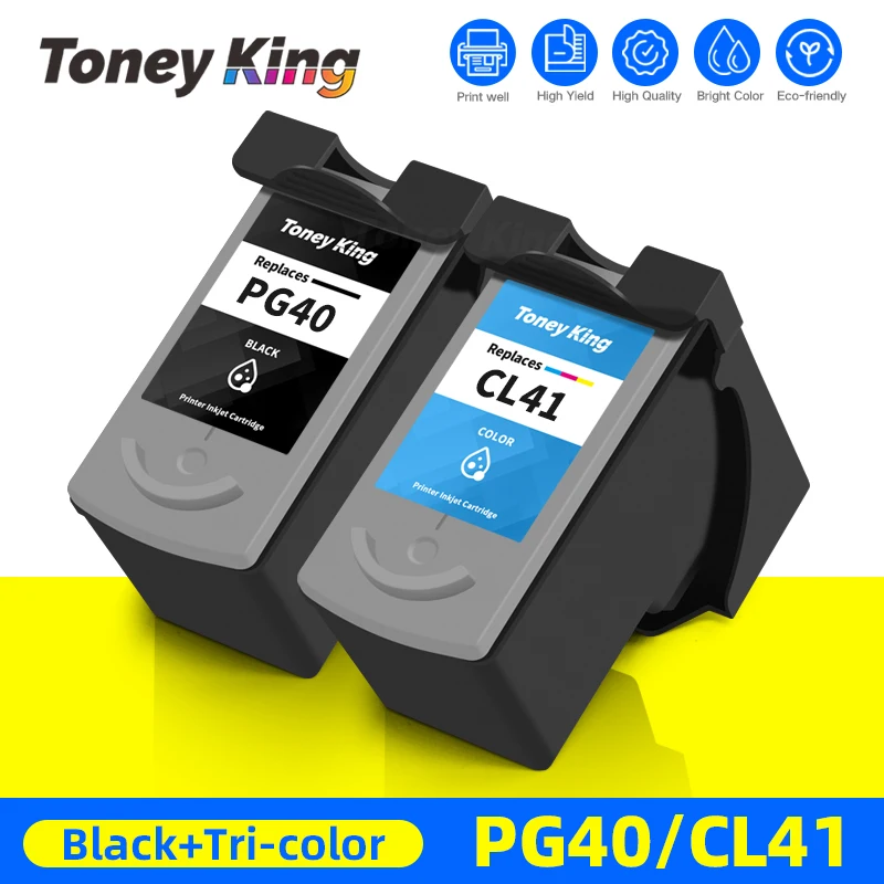 PG40 CL41 Compatible Ink Cartridge For Canon PG-40 CL-41 Pixma MP160 MP140 MP210 MP220 MX300 MX310 iP1800 iP2500 iP1600 iP1200