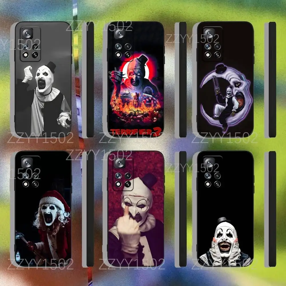 

Horror Film T-Terrifier 3 2 Phone Case For Samsung S25,S24,Ultra,S20,S30,Plus,S22,S23,Ultra,Plus,5G Black Silicone Soft