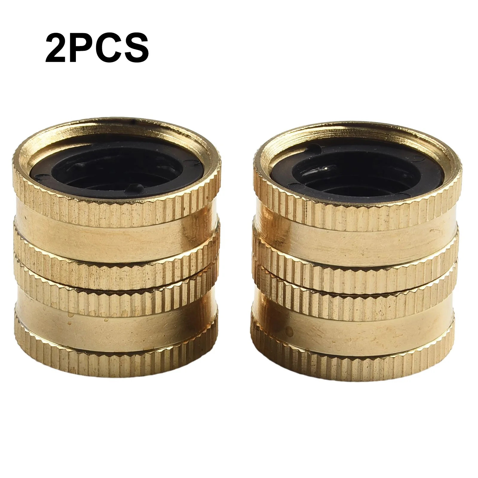 Easy to Use Brass Garden Hose Adapter Female To Female Effortless Installation Compatible with All Standard Hoses