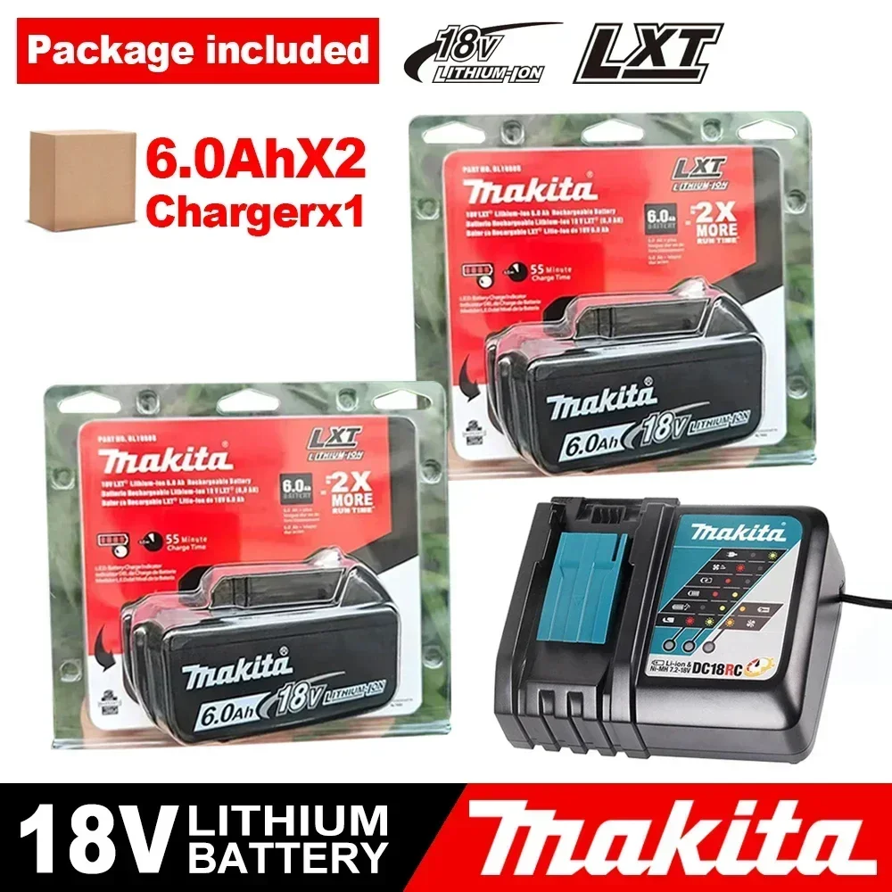

18V 6Ah Li-ion Battery For Makita BL1860 BL1850 BL1840 LXT Series Cordless Power Tools Drill Screwdriver With BMS TPCELL Replace