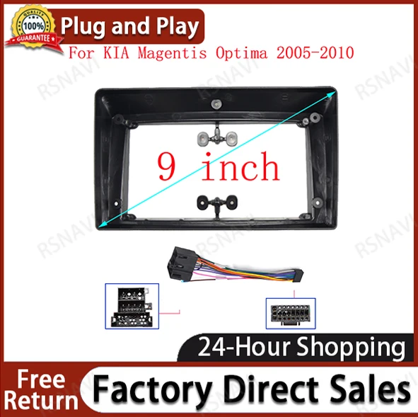 

9 inch Car Fascia Frame For KIA Magentis Optima 2005-2010 Android Screen Android Dash Panel Frame Fascias Decoder