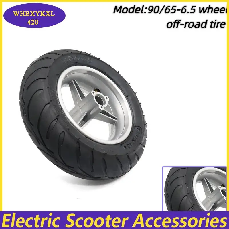 90/65-6.5 11 Inch Vacuum Tire with Alloy Hub/rim for Electric Scooter Accessories