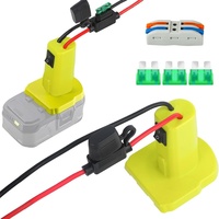 Power Wheels Adapter for Ryobi 18V Battery DIY Power Connector Adapter with Switch and Fuse for P102 P103 P104 P107 Battery