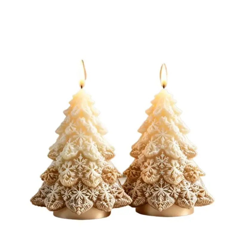 3D-Weihnachtsbaum-Kerzenformen aus Silikon, kreative DIY-Modellierformen, Cameo-Modellierung für Heimwerkerarbeiten – Detail 5
