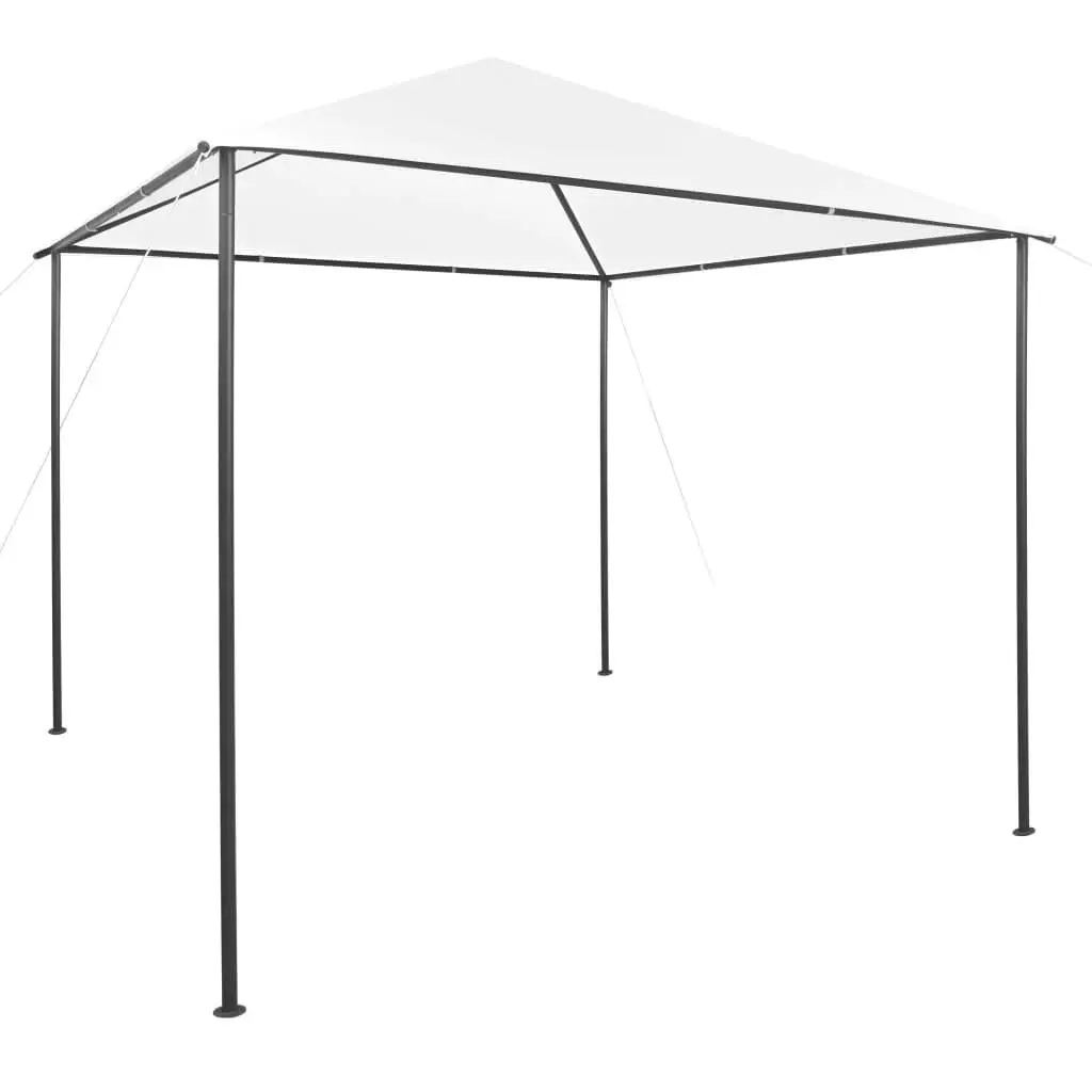 9.8'x9.8'x9.5' White Gazebo Canopy - Lightweight 0.6 oz/ft² Outdoor Shelter