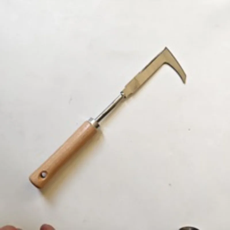 Manganese Steel Weeding Rake Soil Loosening Small and Vegetable Digging Artifact Portable Root Removal Gardening Tool Household