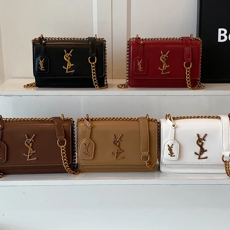  حقيبة كروس جلدية كلاسيكية لعام 2025، محفظة كتف صغيرة مع حزام سلسلة، حقيبة يد للحفلات الرجعية للنساء #5