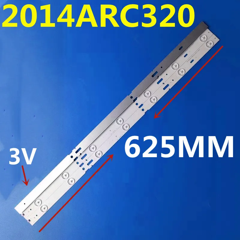 

15PCS 625MM LED Backlight Strip 7Lamps 2014ARC320_3228_B07_REV10 LM41-00100A for 32CLE6525BG 32VE5500BG 32LE6520BH LSC320AN02