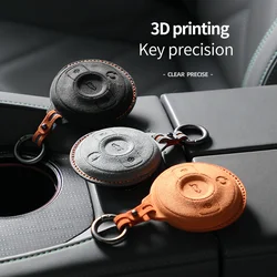 Italy Super Suede Car Remote Key Case Cover Shell for Mercedes Benz SMART Fortwo 1 BRABUS 1 Benz SMART 2022 2023 Fob Keychain