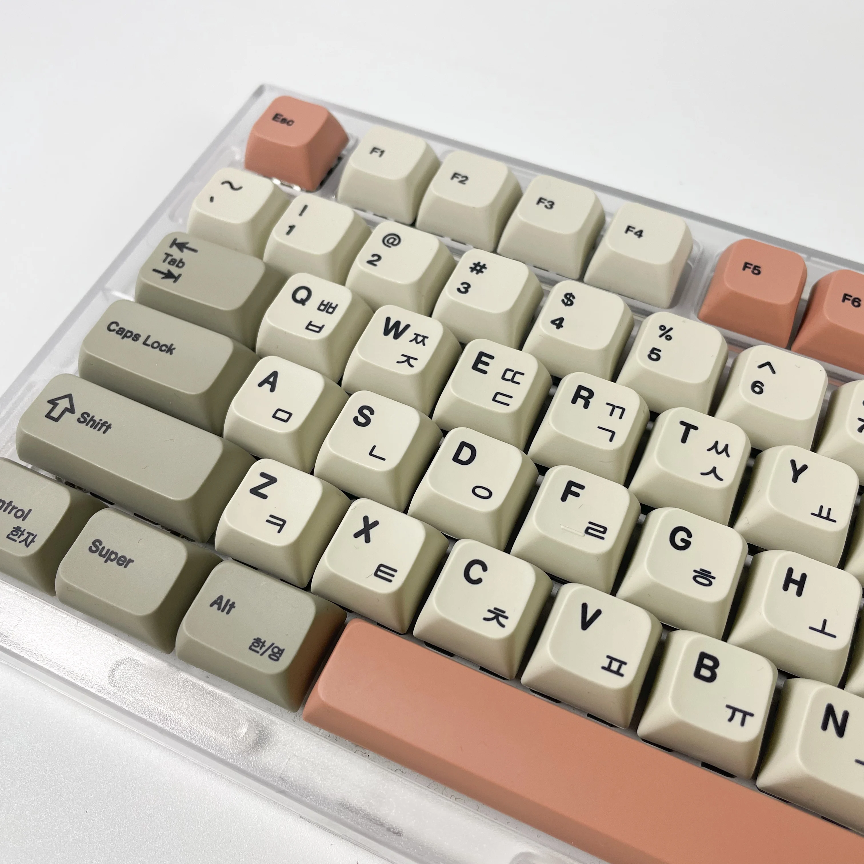 XDA PBT Keycaps kore İngilizce rusça japon 9009 Set boya alt kiraz Mx anahtarı mekanik klavye için tuş 61 75 82 98 anahtar