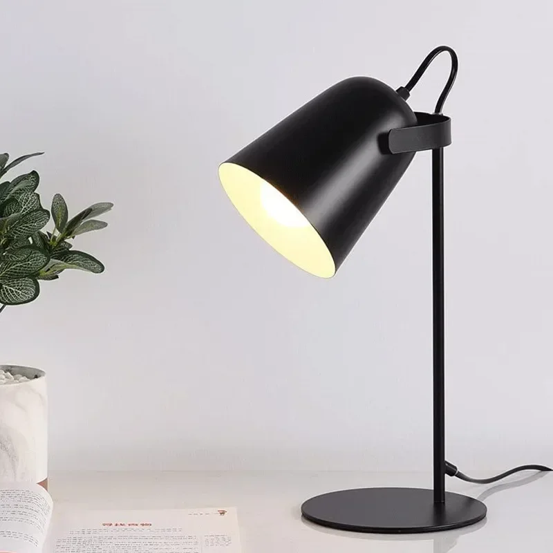 LED Desk Metal Nordic Table Lamp Eye Protection Reading  Book Light For  Office pink lamparas de mesa