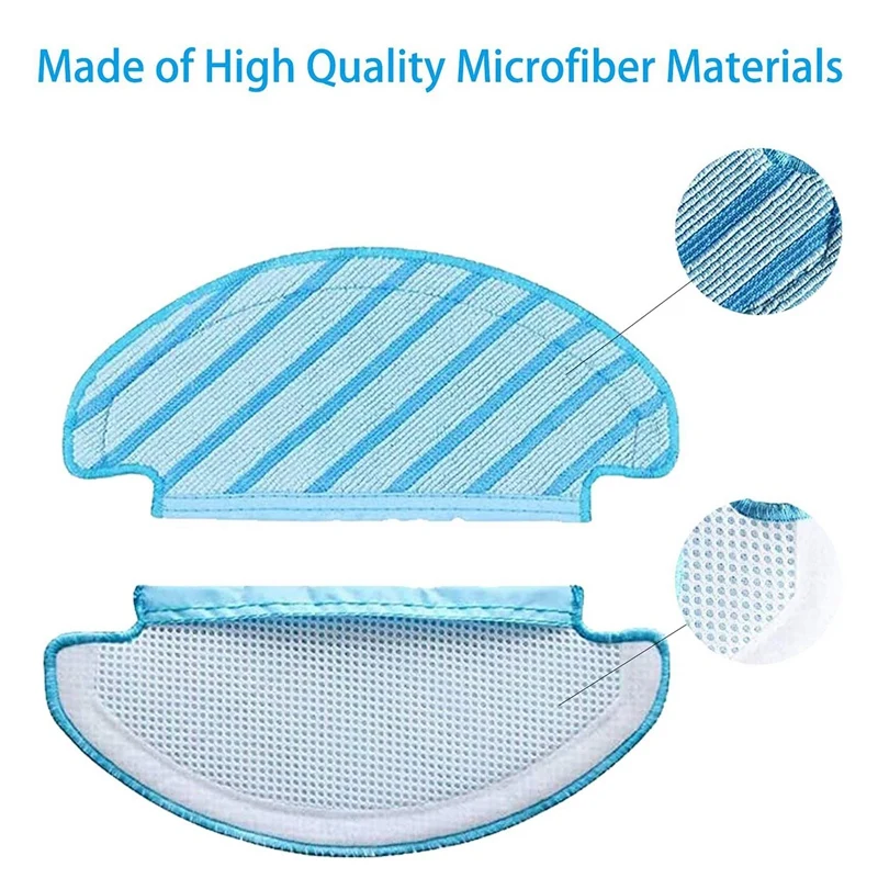 B59B Replacement Parts Set for Ecovacs DEEBOT N8 Pro N8 Pro+, 1 Roller Brush 8 Side Brush 4 Filter 3 Cloth