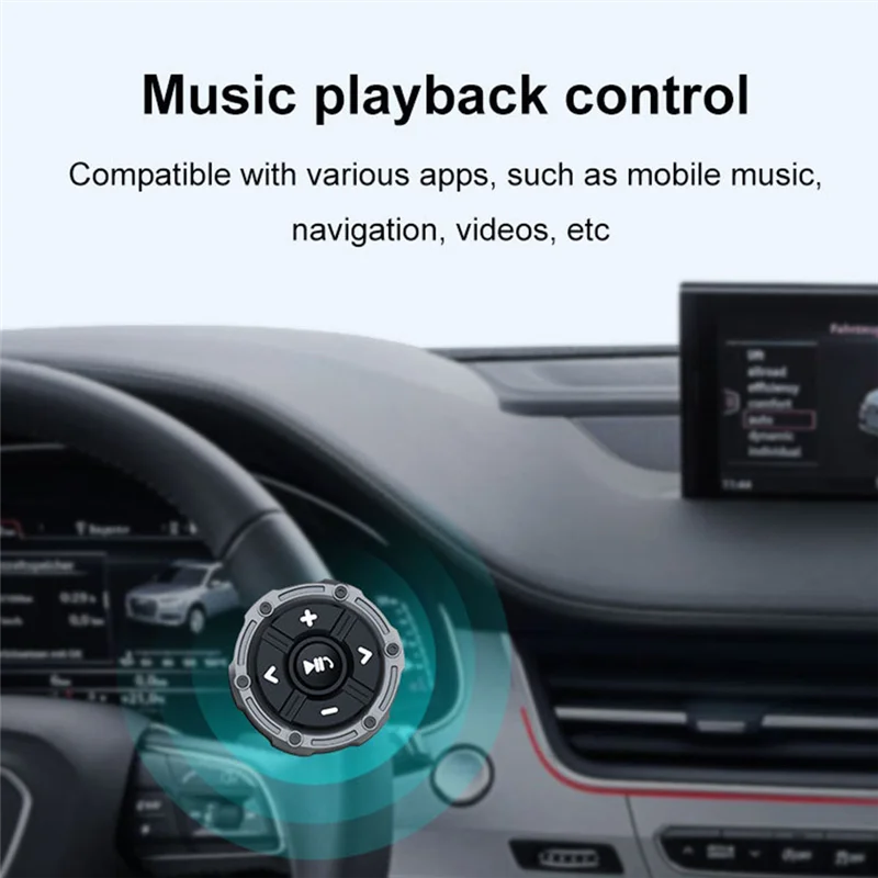 

Водонепроницаемый автомобильный руль управления, 5-клавишный Bluetooth-пульт дистанционного управления, руль мотоцикла, медиаконтроллер