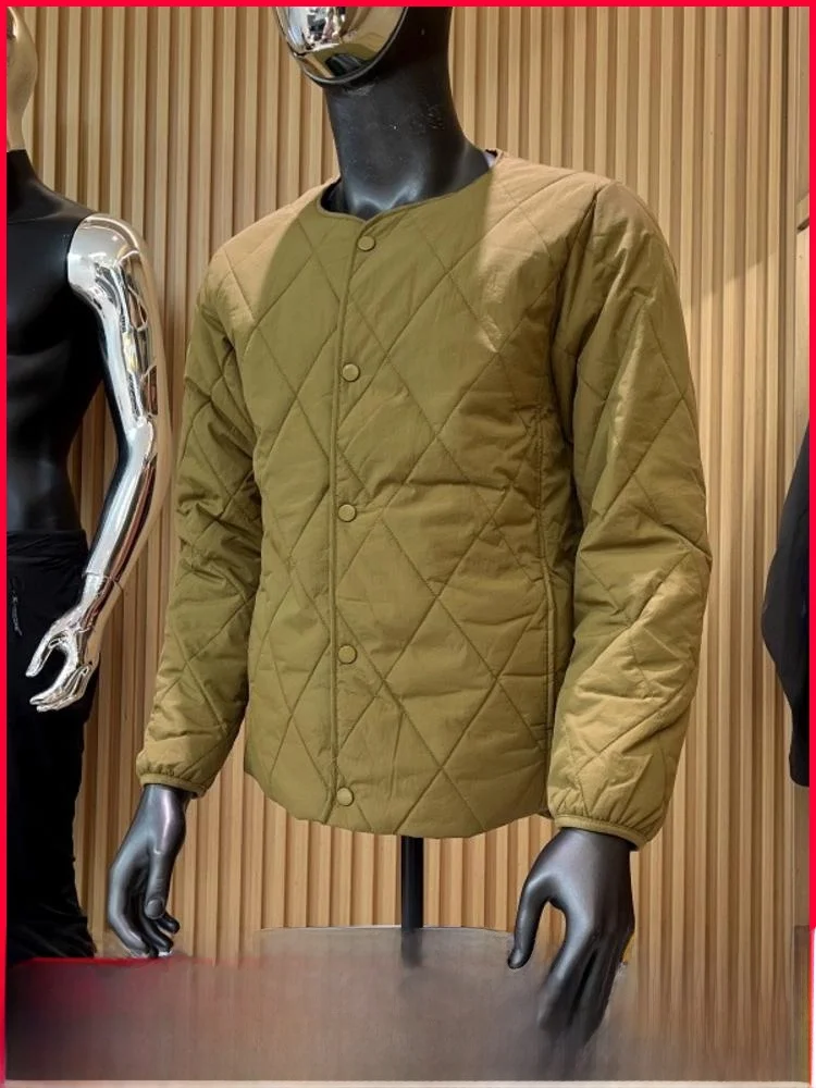 

Tech Tee-Proof Silk Wool Fill ex Autumn Winter Cotton Jaet Loose Fit Faion Urban Sle Long Sve Warmth Insulated