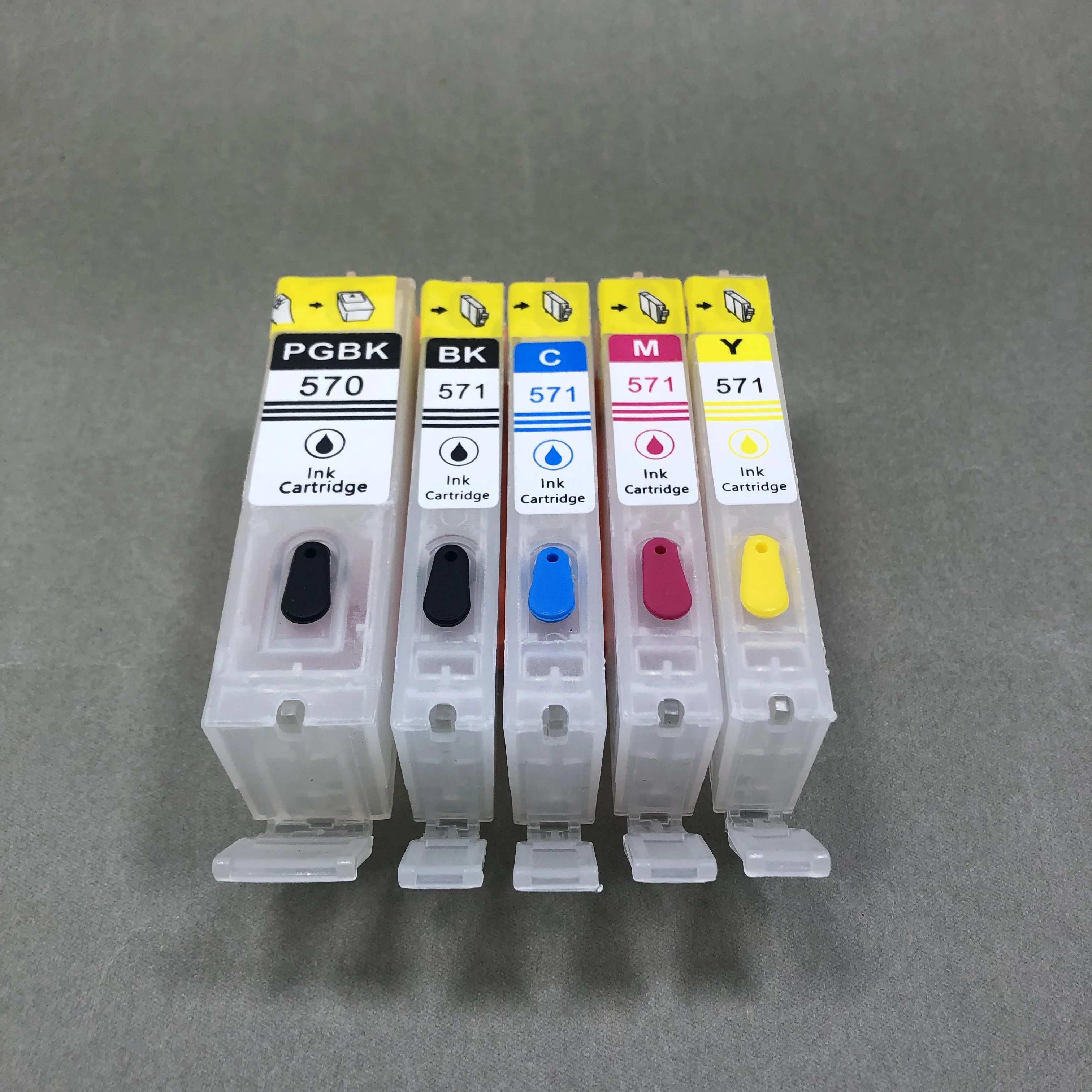 Empty PGI-570 CLI-571 Refillable Ink Cartridge for Canon PIXMA MG7750 MG7751 MG7752 MG7753 TS8050 TS8051 TS8052 TS8053 TS9050