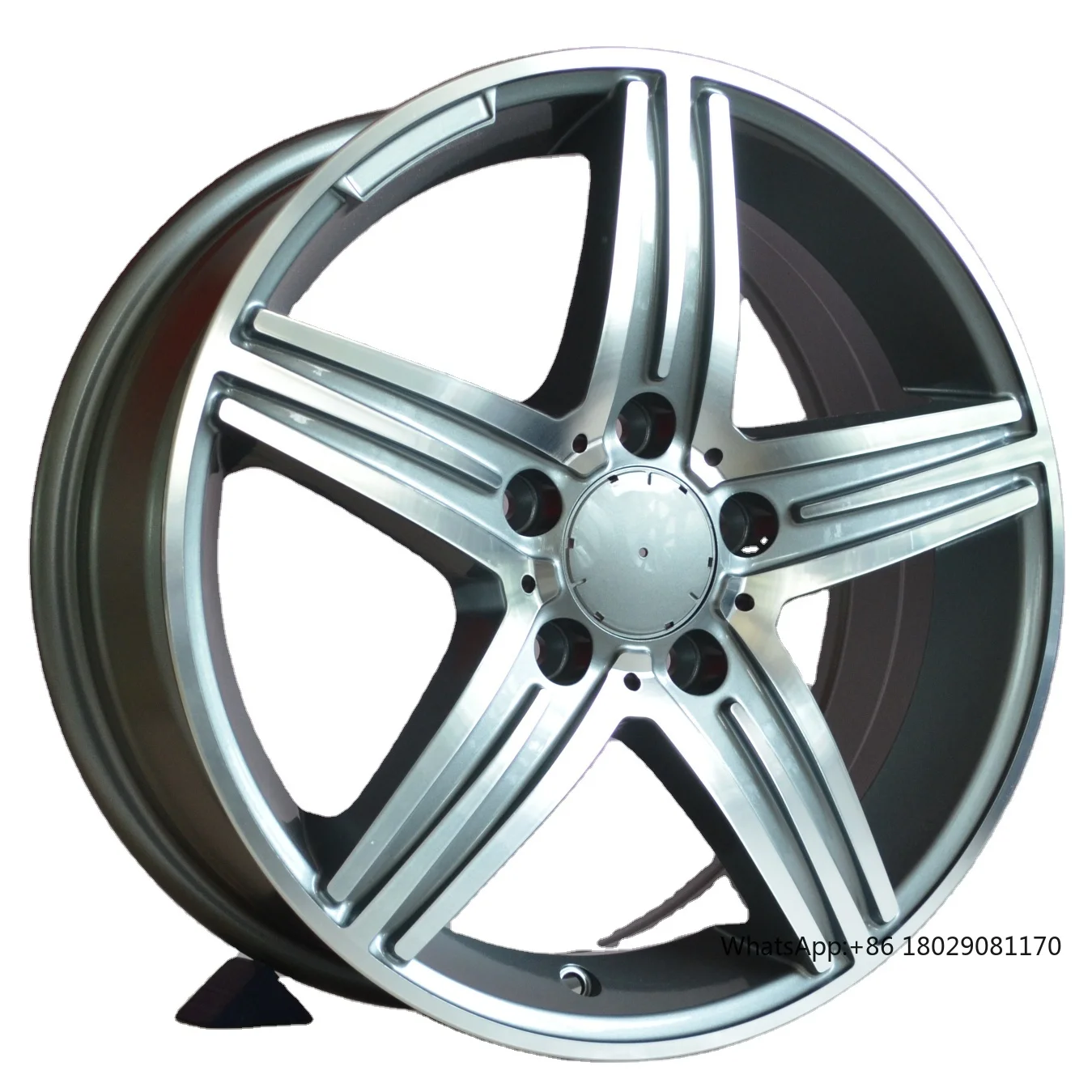 

New 16'' Aluminum Alloy Car Wheels with 5 Holes Polished and Bright Finishing in Stock PCD 112 49mm ETR