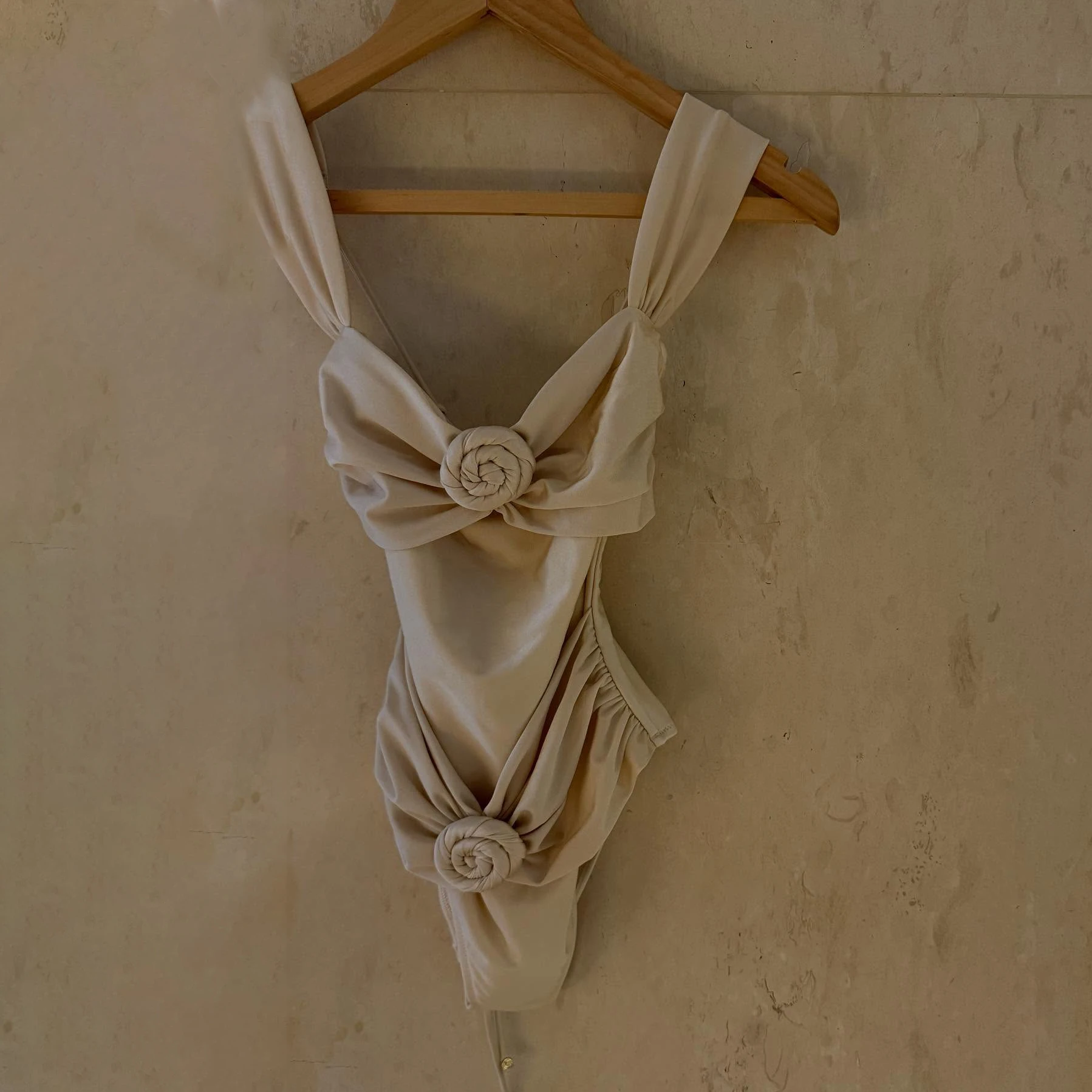 

Flower One Piece Swimsuit 2026 Women Sexy Bikini Female Bandeau Biquini Push Up Swimwear Off Shoulder Bathing Suit Beachwear