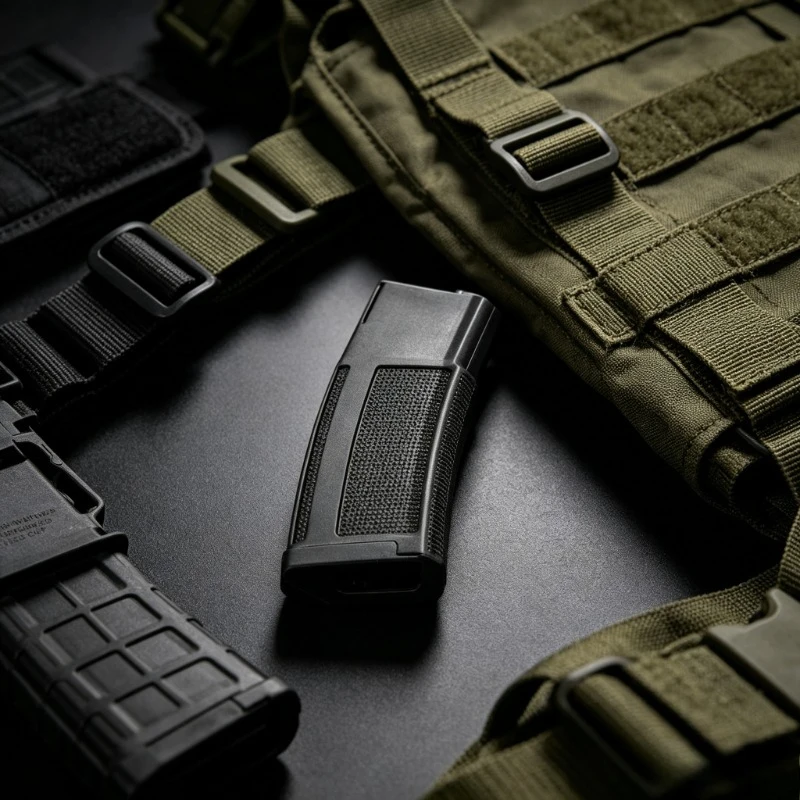 Sturdy Nylon See‑Through Window Magazine Smooth Feeding Optimize Attachment For M4 AR Gel Blaster