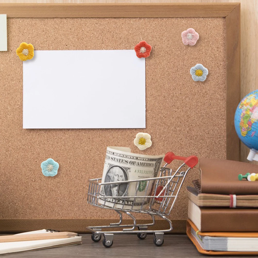 30ชิ้นคอร์คบอร์ดธ์แจ็คติดผนังสำหรับกระดานข่าวตกแต่งด้วยกล่องดอกไม้กดแผนที่สีสันสดใสจอแสดงภาพงานฝีมือ DIY