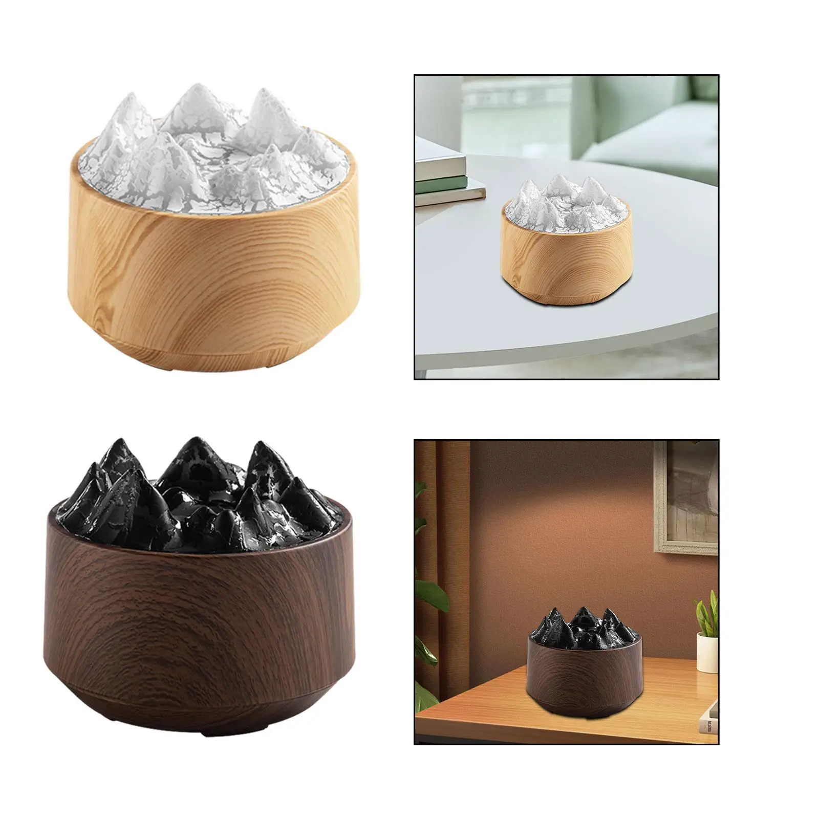 Volcano Humidifier with Light Timeable Modern Air Humidifier Essential Oil Humidifier for Living Room Home Tabletop SPA Bedroom