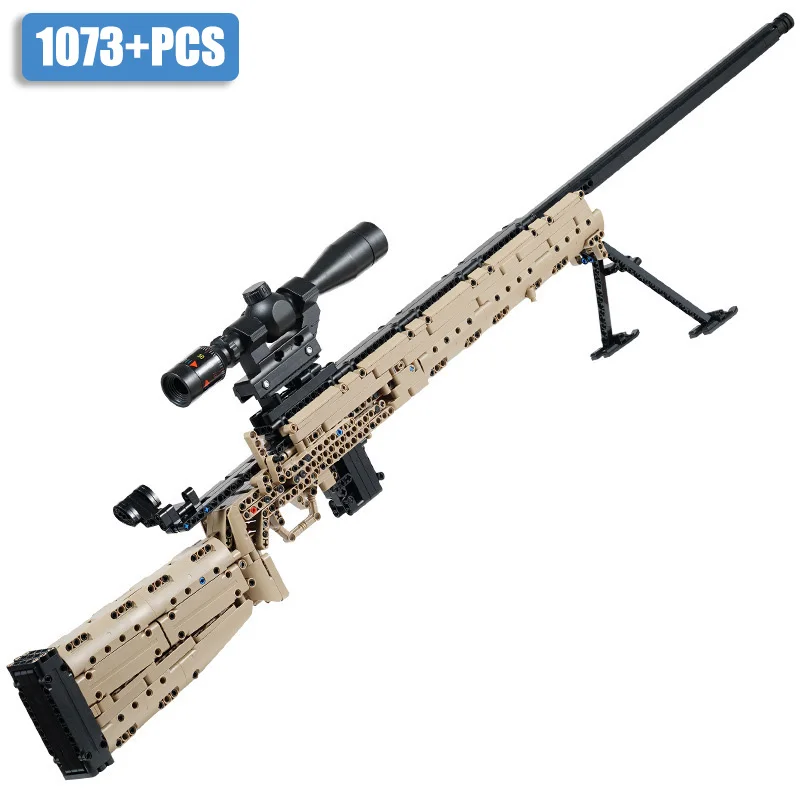 Militair geweer MK14 Battle Rifle Leger M24 Sniper Rifle Model Bouwstenen Set Bricks Kits Speelgoed voor kinderen Jongens Geschenken