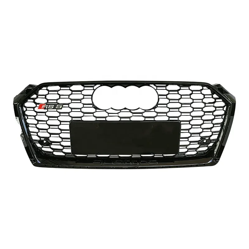 RS5 honeycomb car grill for Audi A5 S5 B9 Auto parts front grill for Audi S5 high quality ABS material RS style 2017-2019