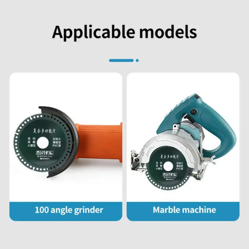 Composite Multifunctional Cutting Saw Blade 100mm Cutting Disc Ceramic Tile Glass Marble PVC Pipe Cutting Blade