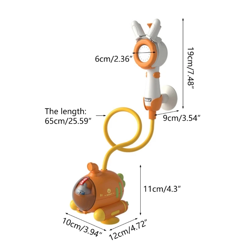 Детская игрушка для ванны, мультяшная электрическая игрушка для распыления воды, аксессуары для ванной, детский летний подарок