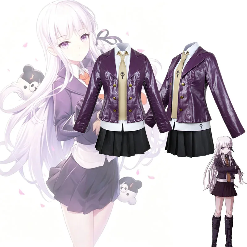 Disfraces de cosplay de Kyoko Kirigiri de Danganronpa, uniformes JK, disfraces de fiesta de Halloween para mujeres.