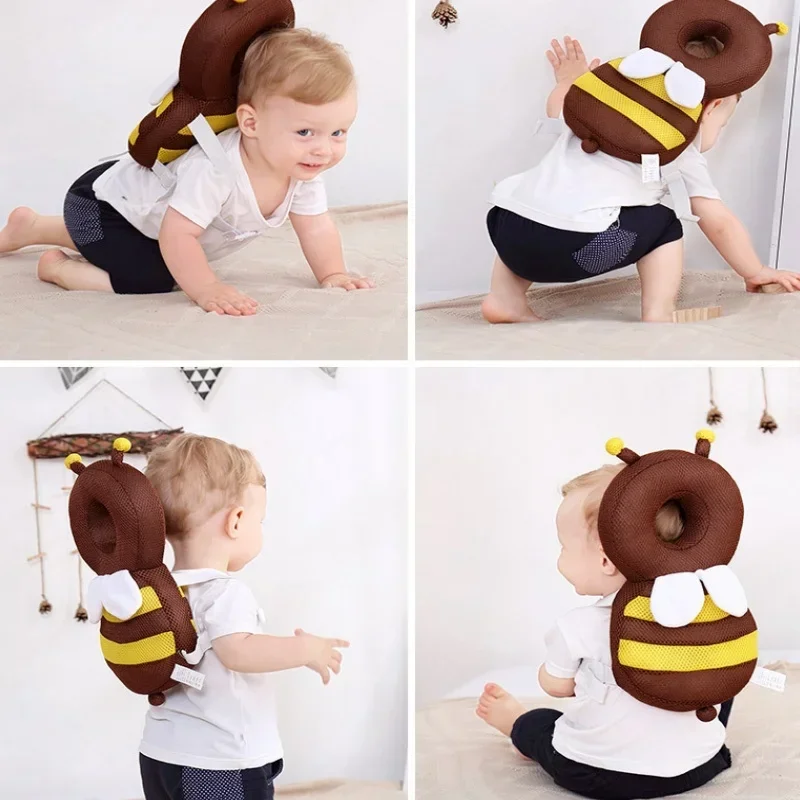 1PC Baby Head Back Protector Kids Safe Protect Pillow Learn Walk Head Protector Cartoon Cushion Anti Fall Backward Cap Carry