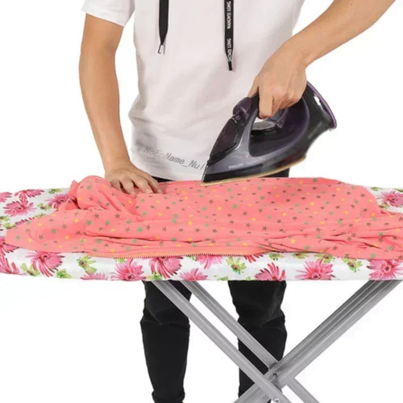 

140*50cm Super Extra Wide Drawstring Ironing Board Cover High Temperature Resistance Spring Flowers Covers Tabla De Planchar