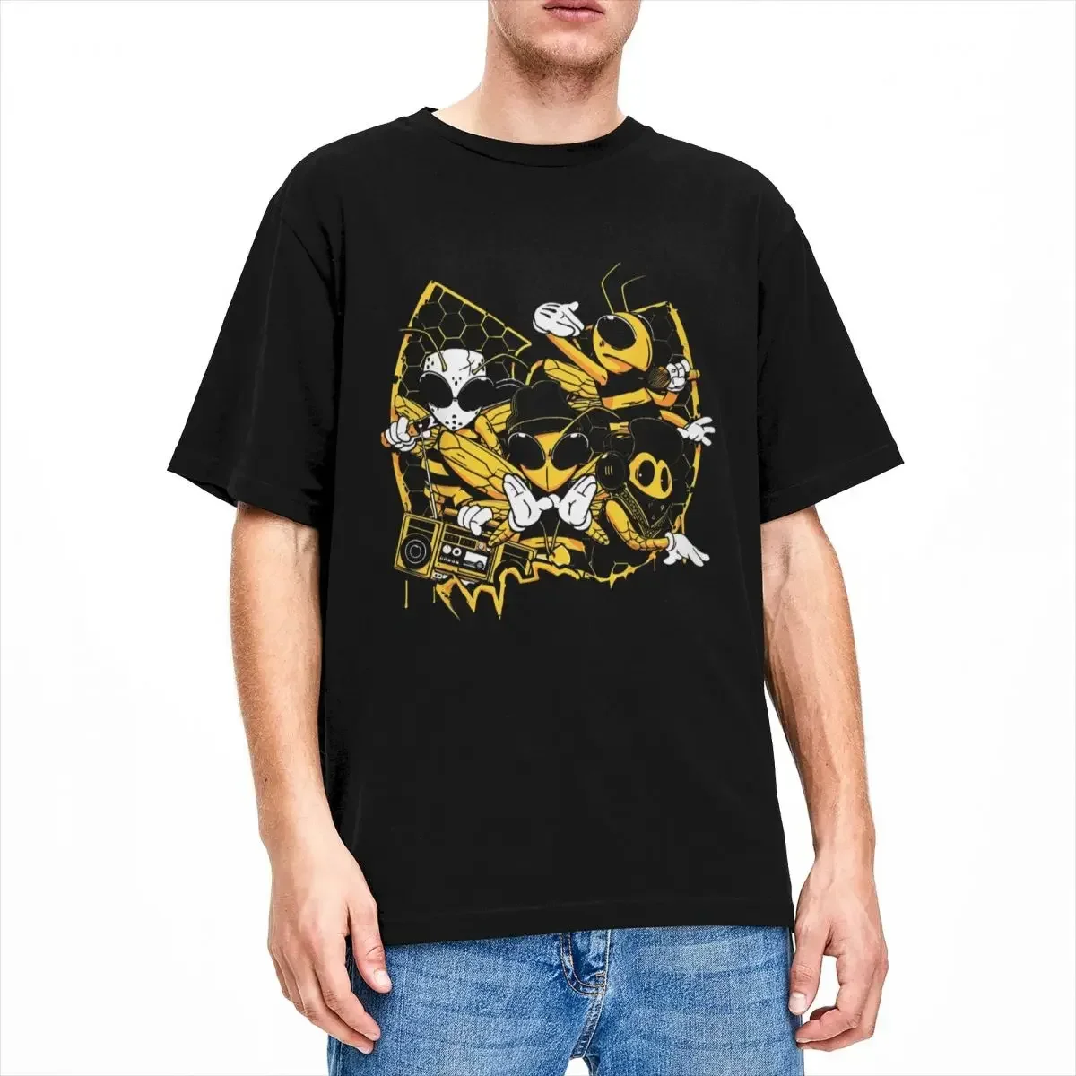 Wu Clan Tangs Band T Shirts Men Cotton Funny T-Shirt Round Collar Hip Hop Rap Tees Short Sleeve Clothing Summer A1