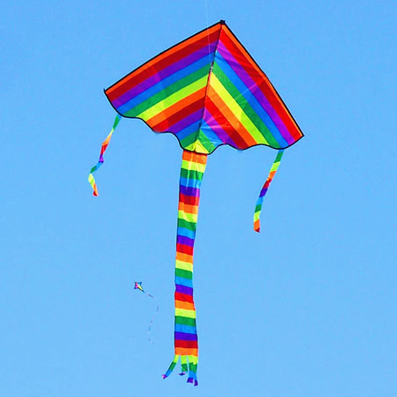 Aquilone per bambini giocattoli volanti delta arcobaleno aquilone aquiloni professionali Giocattoli da esterno aquilone a vento aquiloni da spiaggia linea farfalla aquilone serpente koi