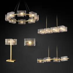 Nordic Luxury Crystal Chandelier for Living Room Dining Room Glass Pendant Light Gold Luster Bar Table Hanging Lamps