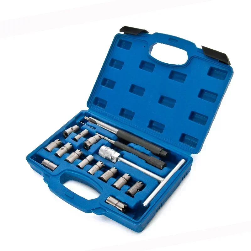 

Best Seller First17 Pcs Diesel Injector Seat Cutter Cleaner Tool Flat Reamer Repair Removal Tool Compatible For BMW Mercedes-Ben