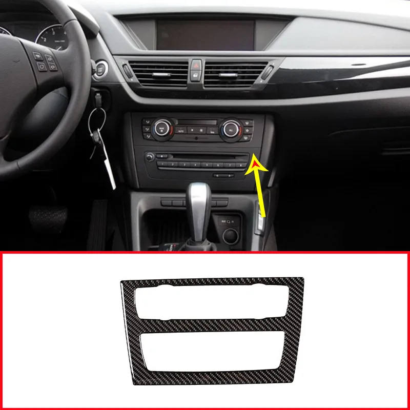 

Carbon Fiber For BMW X1 E84 2011-2015 Car Center Console CD Decoration Frame Trim Accessories