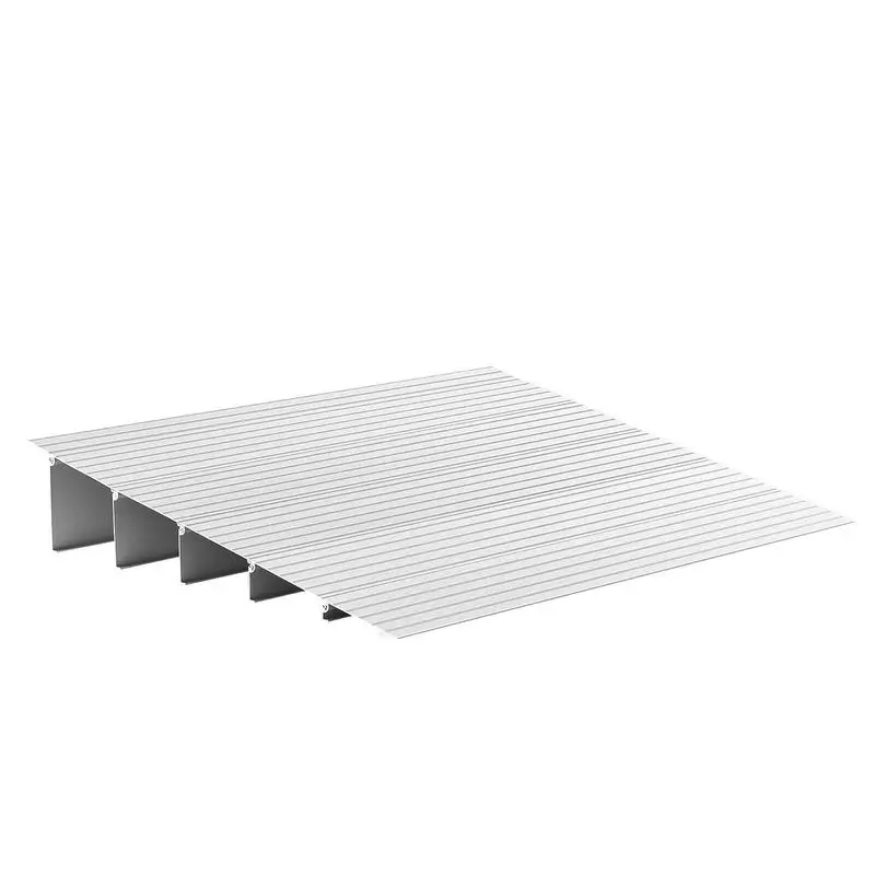 Door Threshold Ramp, 5 inch Rise, Aluminum Alloy Threshold Ramp Rated 800 lbs Load Capacity, Handicap Ramps for Home Steps for Wheelchair, Scooters, Power Chairs, Walkers, Bicycle, Tricycle