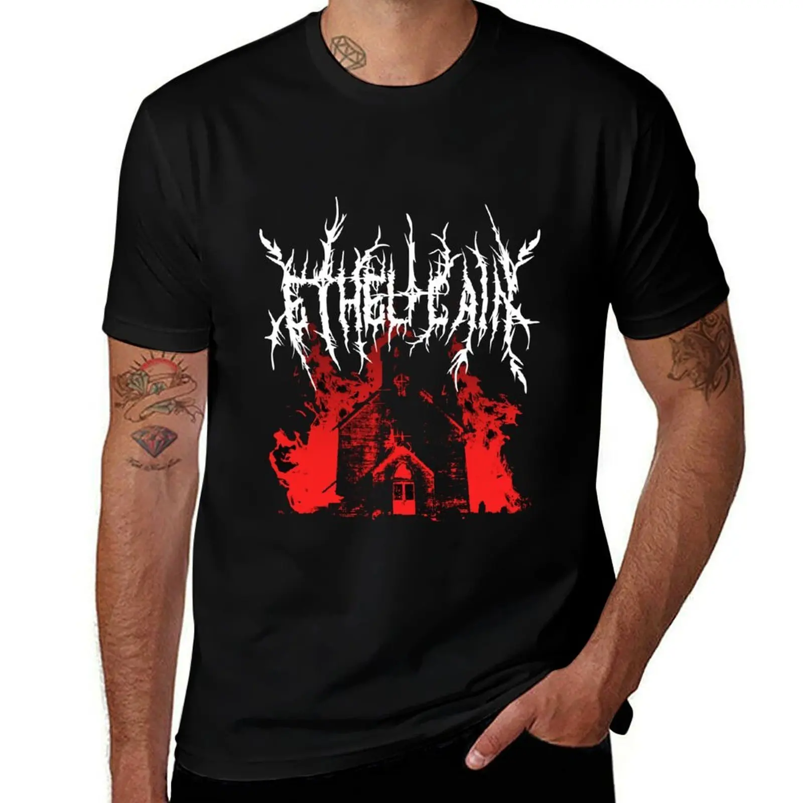 ethel cain black metal logo T-Shirt Comfortable Basic Crew Neck Tee T-Shirt