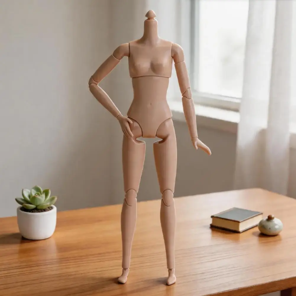 22-teilige, bewegliche Yoga-Puppenfigur, Actionfigur, BJD-Puppenmodellteile, mehrfach bewegliche Gelenkfigur, nackte Figur zum individuellen Gestalten/DIY – Detail 7