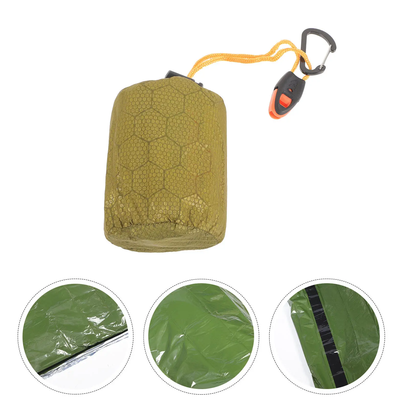 

Набор для выживания: легкий термоспальный мешок из алюминиевой пленки для кемпинга на открытом воздухе, теплый, для экстренных ситуаций