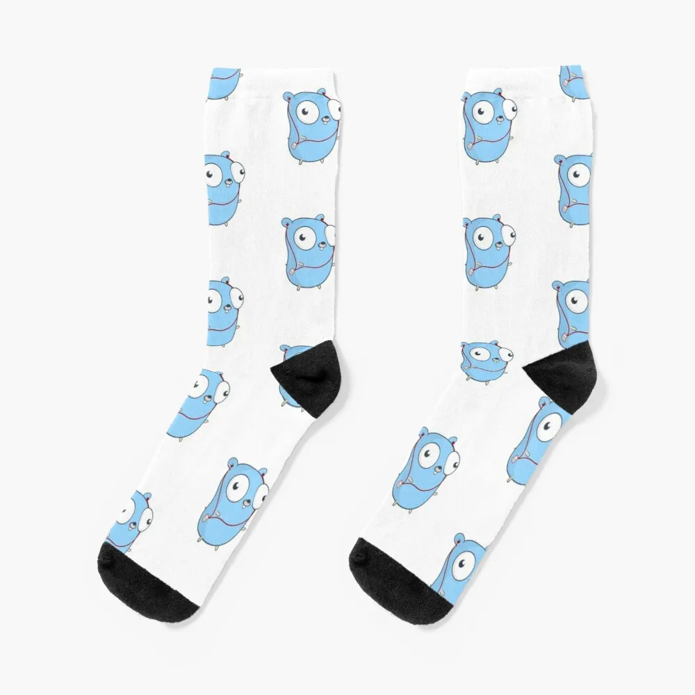 The Golang Gopher: Music Party Socks Men'S Socks