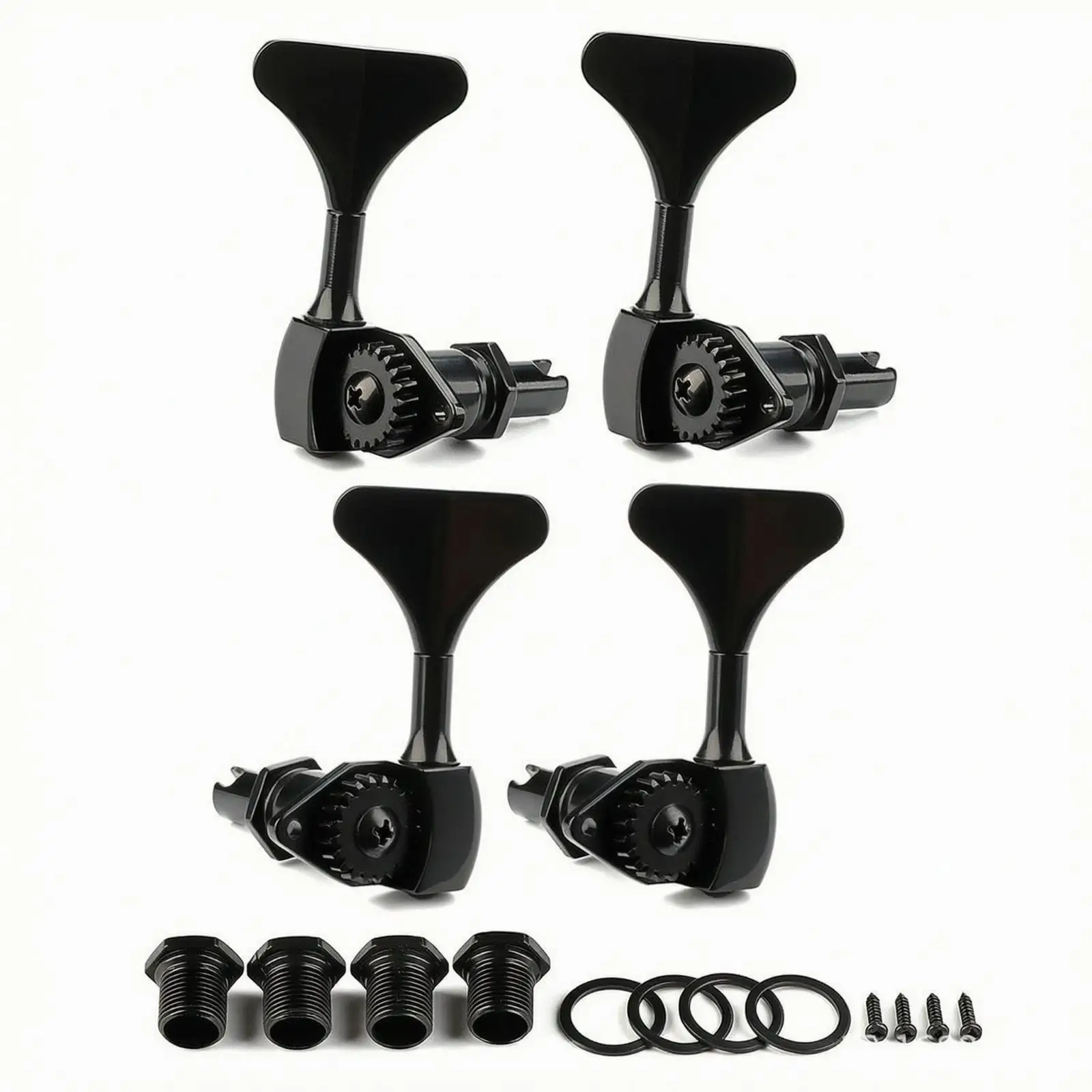 Guitar Tuning Pegs Metal 4pcs Instrument Tuning Keys with Washers for Electric Guitar Repair Accessories