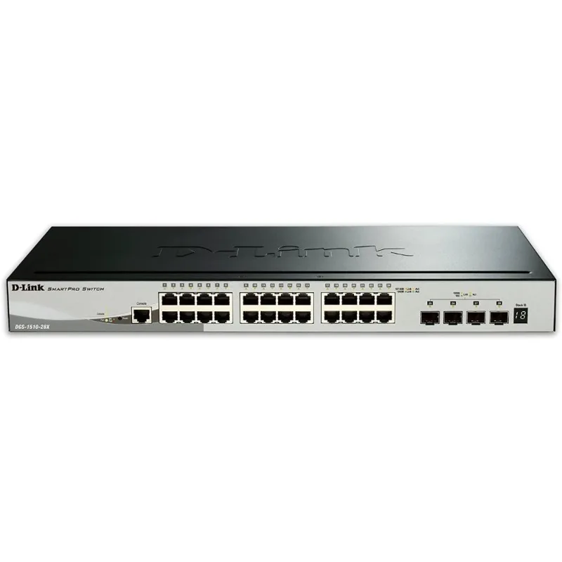 

24 Port Gigabit Network Switch Desktop Smart Managed Pro Business Ethernet Switch