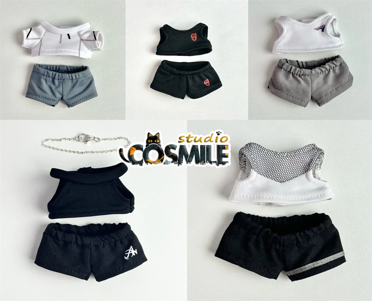 Love and Deepspace Xavier Rafayel Sylus Caleb Zayne Sportswear Casual Fashion 10cm Plush Doll Accessories Doll's Clothes BB