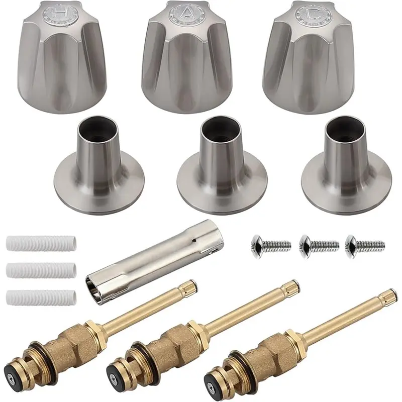 

Shower Knob 3 Piece Bathtub Shower Handle Remodel/Rebuild Trim Kit 39619 For Price Pfister Verve Faucet