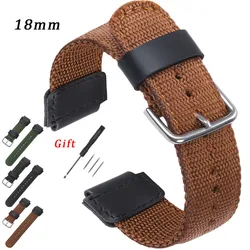 18mm Nylon Watch Strap for Casio AE-1200WH MRW-200 SGW-300 AQ-S810W AEQ-110W MRW-200H Watchband Canvas Bracelet Accessories