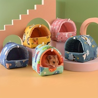 1Pc Random Color and Styles Shipped Hamster Cotton Nest Sugar Glider Nest Small Pet Golden Bear Cotton Nest Rabbit Nest Guinea Pig Flower Branch Guinea Pig Nest