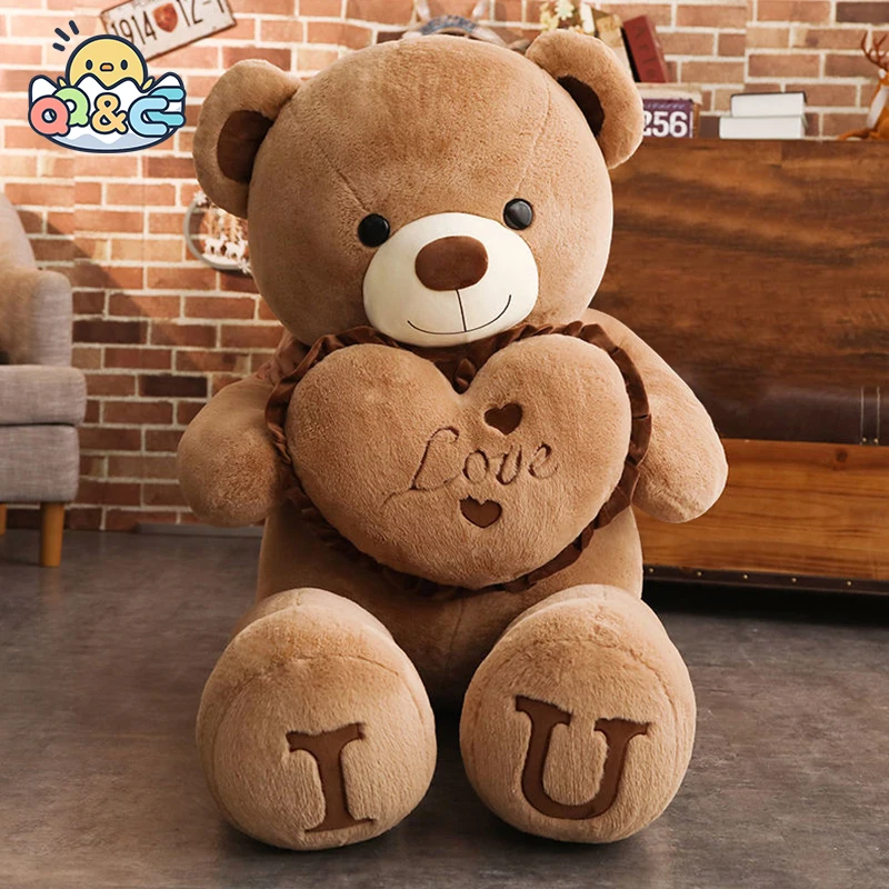 

80/100Cm Big Plush Toy Creative Teddy Bear Stuffed Animals Glowing Birthday Gift for Kids Pillow Grilfriend Girl Wife Child