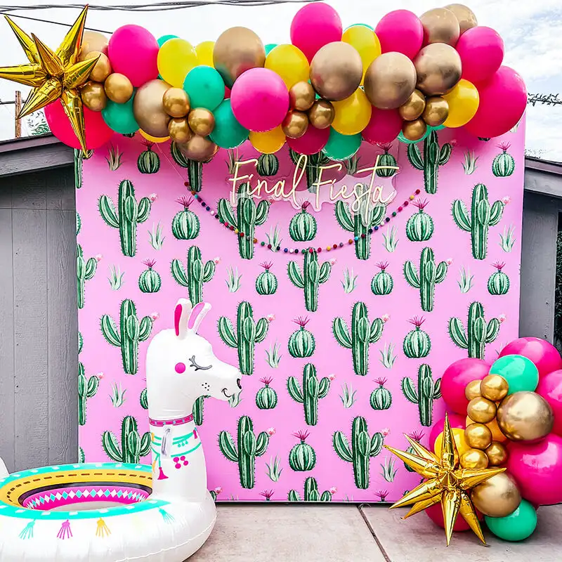 Aluminium Square Backdrop Stand, Double Sided Printing for Birthday Parties, Baby Showers, Weddings, Photo Booths, 8x8ft.