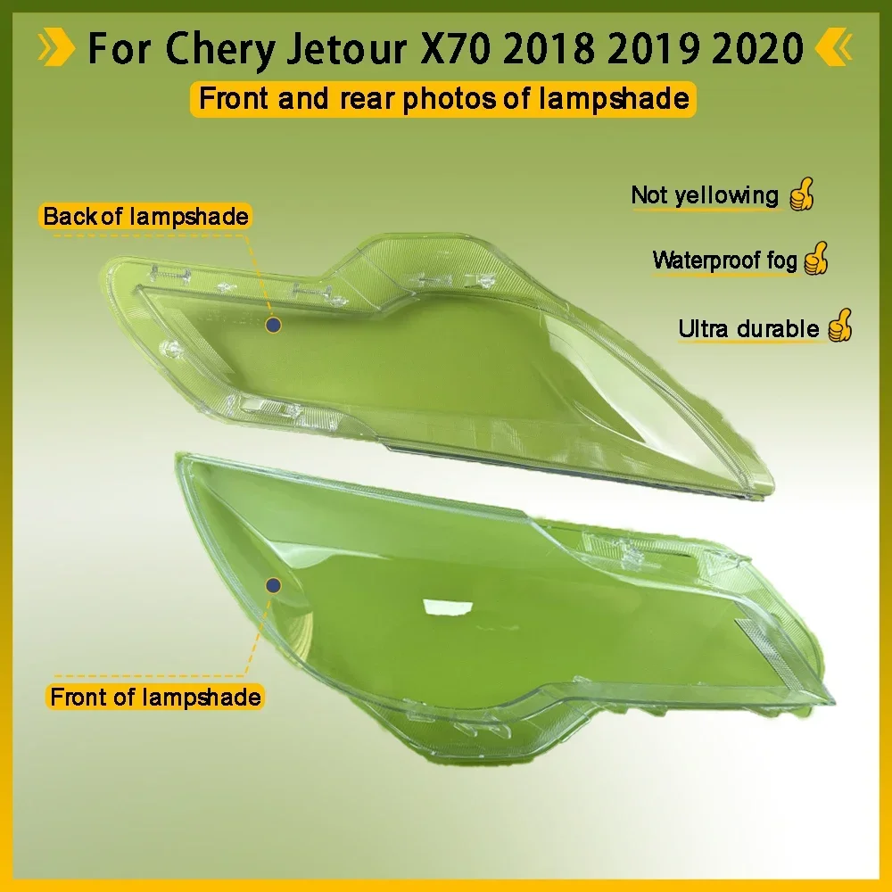 Auto Light Caps Front Headlight Glass Headlamp Transparent Lampshade Lamp Shell Lens Cover For Chery Jetour X70 2018 2019 2020